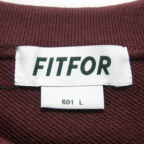 FITFOR × Polygiene ViralOff ／ フィットフォー × ポリジン バイラルオフ　抗菌防臭 Vガゼット スウェット プルオーバー トレーナー バーガンディ ｜ 371055