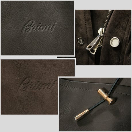 Brioni ／ ブリオーニ　ライナー付き スエードレザーコート イタリア製 インナーボア ムートン調 ｜ 秋冬　（No.272497）