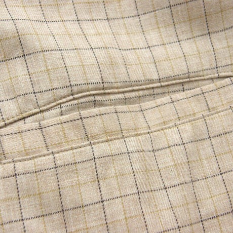 PENNEY'S ／ ペニーズ　半袖シャツ タッターソールチェック オープンカラー シャツ 綿 コットン 70s HAWAII PENNEYS SHIRTS ハワイアンシャツ ベージュ ｜ 春夏