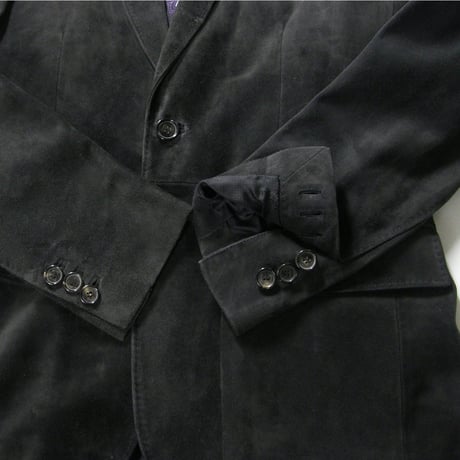 Brioni ／ ブリオーニ　牛革 スエードレザー ジャケット イタリア製 ブラック ｜ 秋冬　（No.272498）