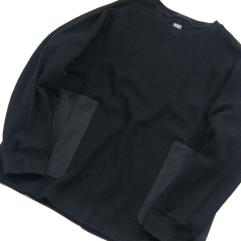 GUNG HO / ガンホー ポケット付き 肉厚 ワッフル ロンT ヘビーオンス  