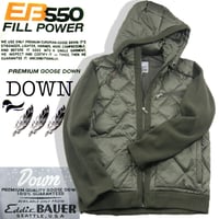 Eddie Bauer ／ エディーバウアー　軽量 グースダウンジャケット 取り外し可能 フード付き 550フィルパワー スカイキルトジャケット ｜ 秋冬　（No.260831）