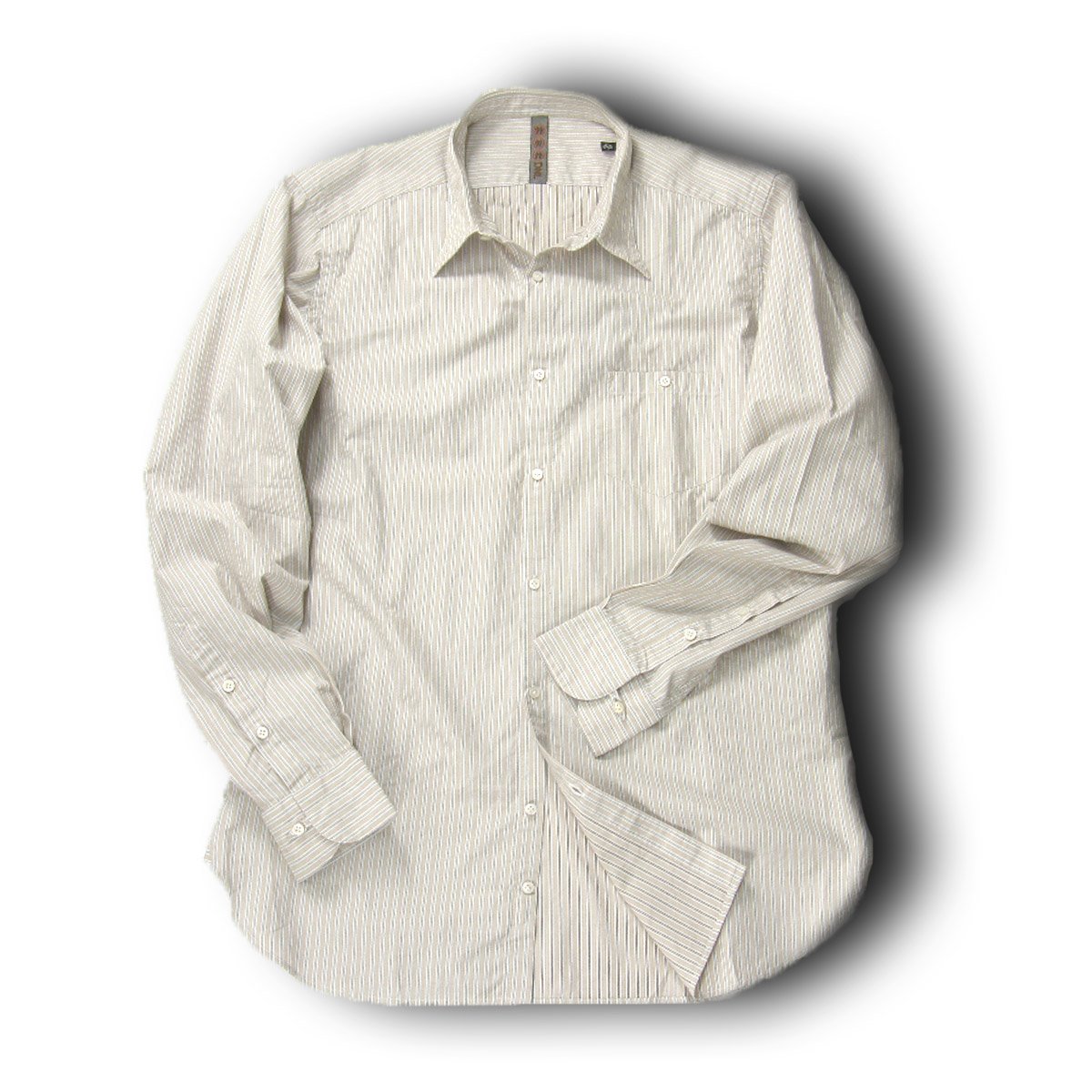 DNL ／ ディーエヌエル Slim Fit 長袖シャツ イタリア製 ストライプ 