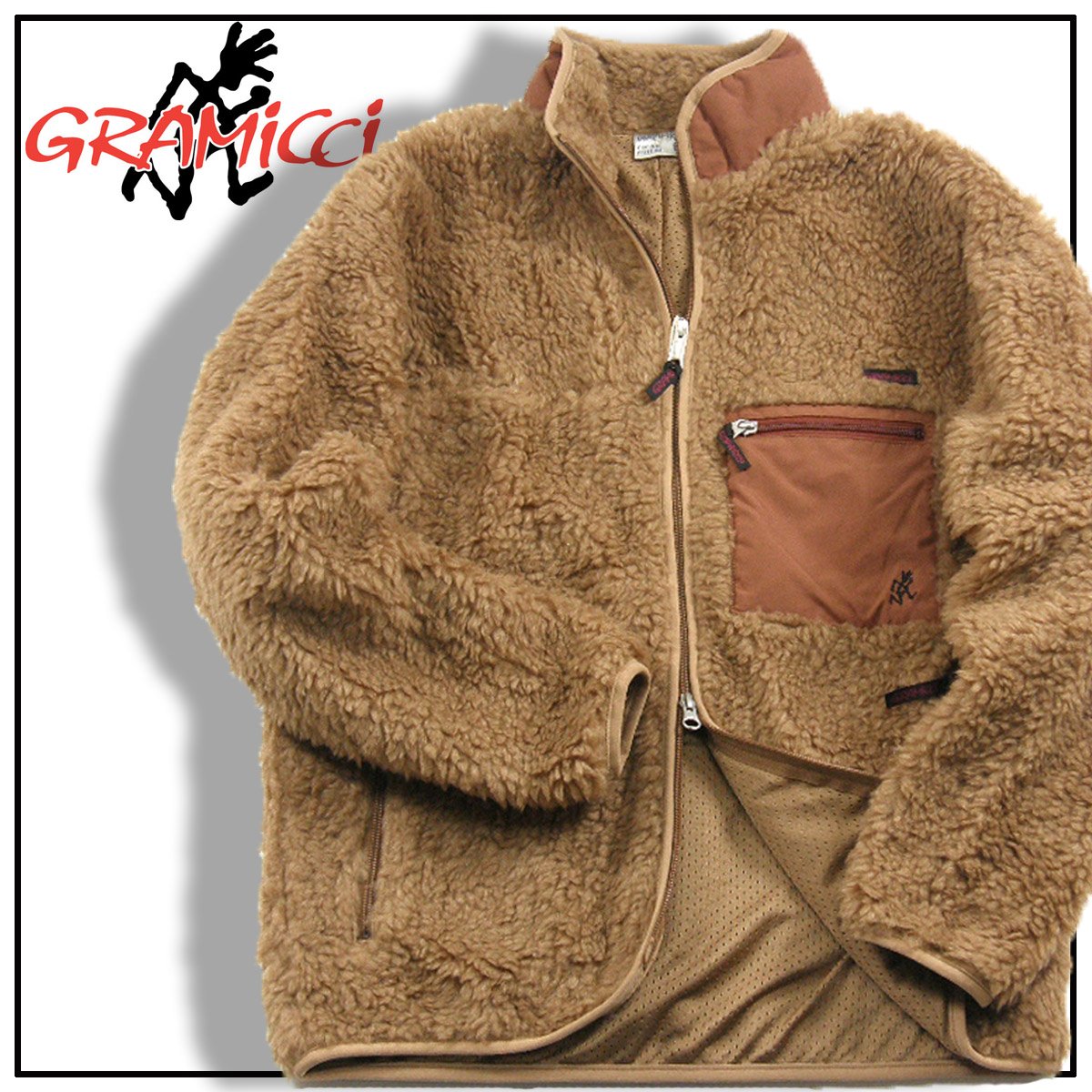 ★新品★フリークスストア別注 グラミチ ボアフリースブルゾン ダークグレー/S 専用☆フリークスストア別注 グラミチ ボアフリースブルゾン