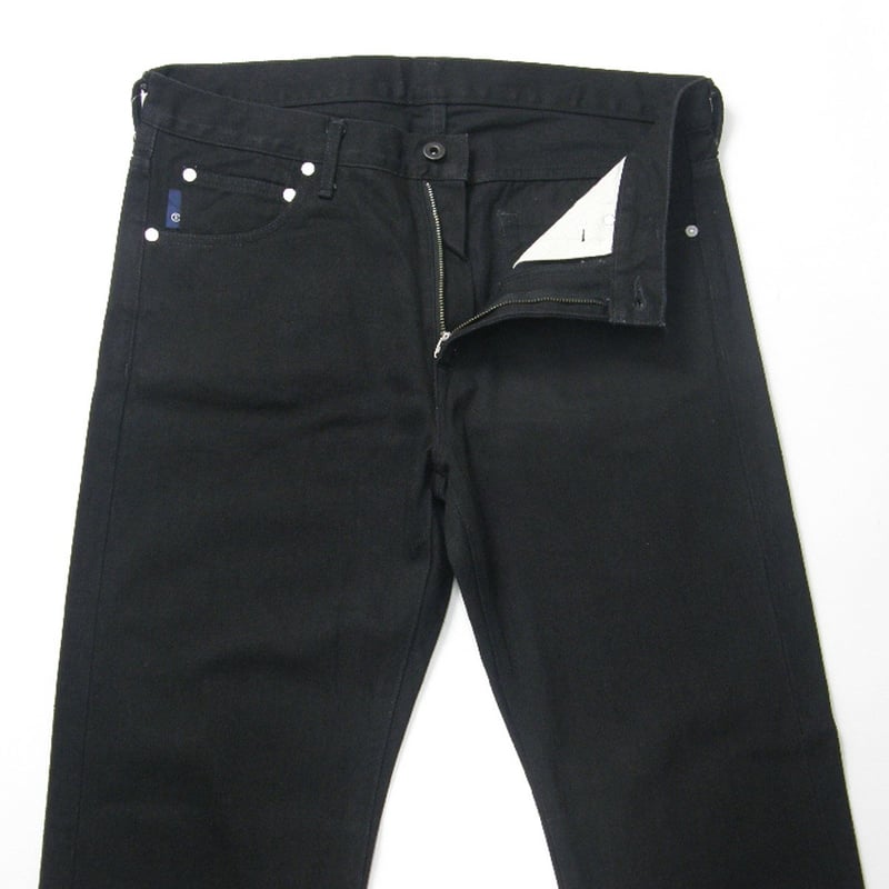 EDIFICE / エディフィス ブラックデニム パンツ 日本製 セルビッチ  