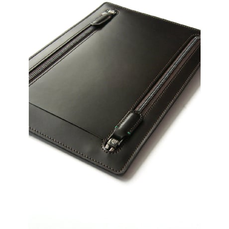 dunhill ／ ダンヒル　レザー トラベルケース フランス製 ポーチ チケットケース ブラウン ｜ オールシーズン　（No.251766）