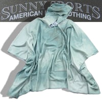 SUNNY SPORTS ／ サニースポーツ　アンチピリング フリース ポンチョ 日本製 カンガルーポケット ブランケット 水浅葱 ｜ 春 秋冬　（No.342395）