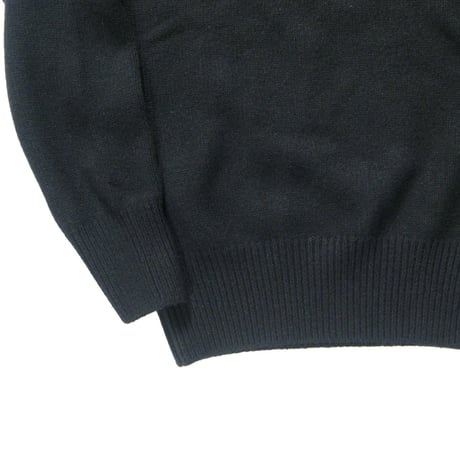 Rencontrant × SHIPS ／ レンコントラント × シップス　カシミヤ タートルネックニット 日本製 ブラック ｜ 秋冬　（No.360385）