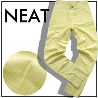 NEAT ／ ニート　フレンチコーデュロイ ストレッチ パンツ 日本製 シンチバック イエロー ｜ 春夏　（No.352001）