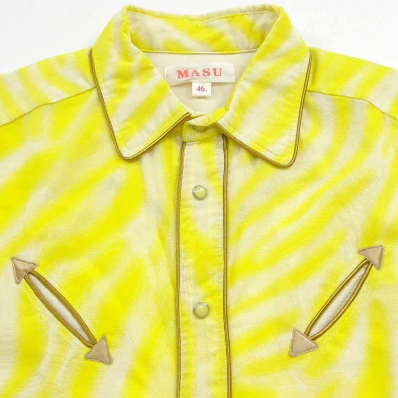 MASU長袖シャツ MASU ／ エムエーエスユー 長袖シャツ SEE-THROUGH WESTERN SHIRT