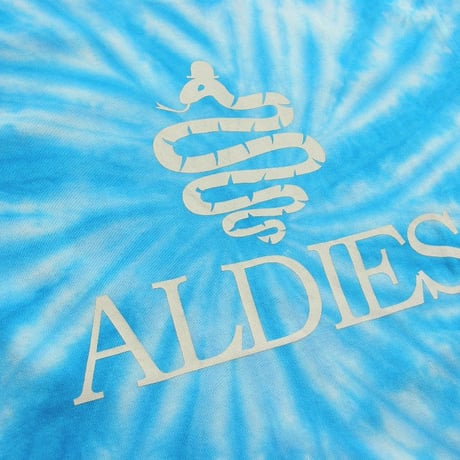 ALDIES ／ アールディーズ　スネーク タイダイ Tシャツ ライトブルー ｜ オールシーズン