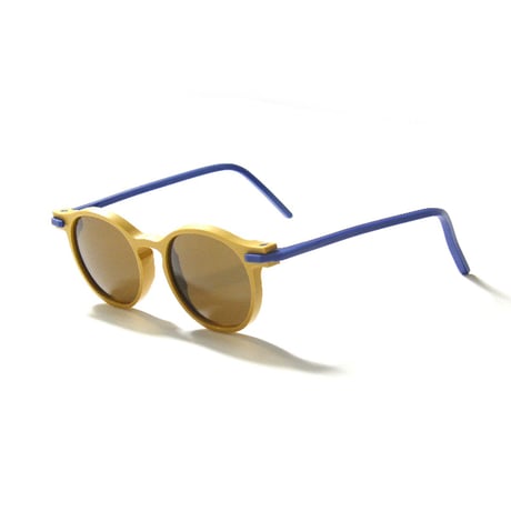 PLASTICDELUX × CARL ZEISS VISION CR39 ／ プラスティックデラックス × カールツァイス　紫外線99.9％以上カット サングラス イエロー ブルー