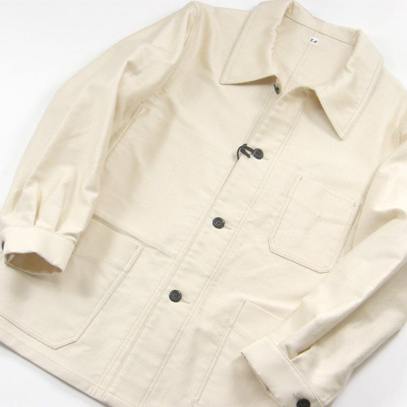 【フォロー割適用】Ets.Materiauxリネンフレンチワークジャケット 48 ETS.MATERIAUX】FRENCH WORK JACKET - JAM - 茨城県つくば市の