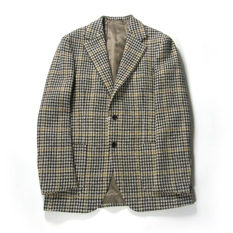 BEAMS F × HARRIS TWEED ／ ビームスF × ハリスツイード　ハウンドトゥースチェック ジャケット 日本製 ｜ 秋冬　（No.370217）