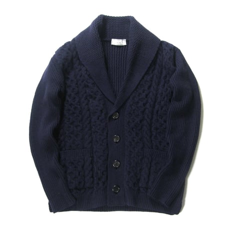 Ami Alexandre Mattiussi ／ アミ アレクサンドル マテュッシ　ショールカラー ニットカーディガン Ami Paris アミパリス ｜ 秋冬　（No.301529）