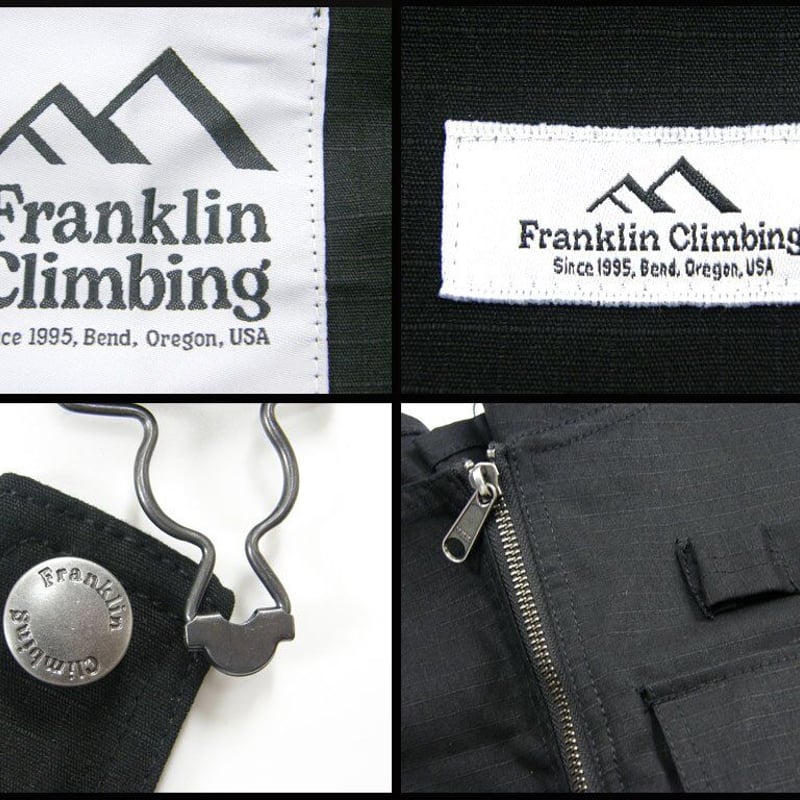 ⭐️レア品⭐️Franklin Climbing　焚き火　エプロン　ベスト　黒 Franklin Climbing / フランクリンクライミング エプロン ベスト