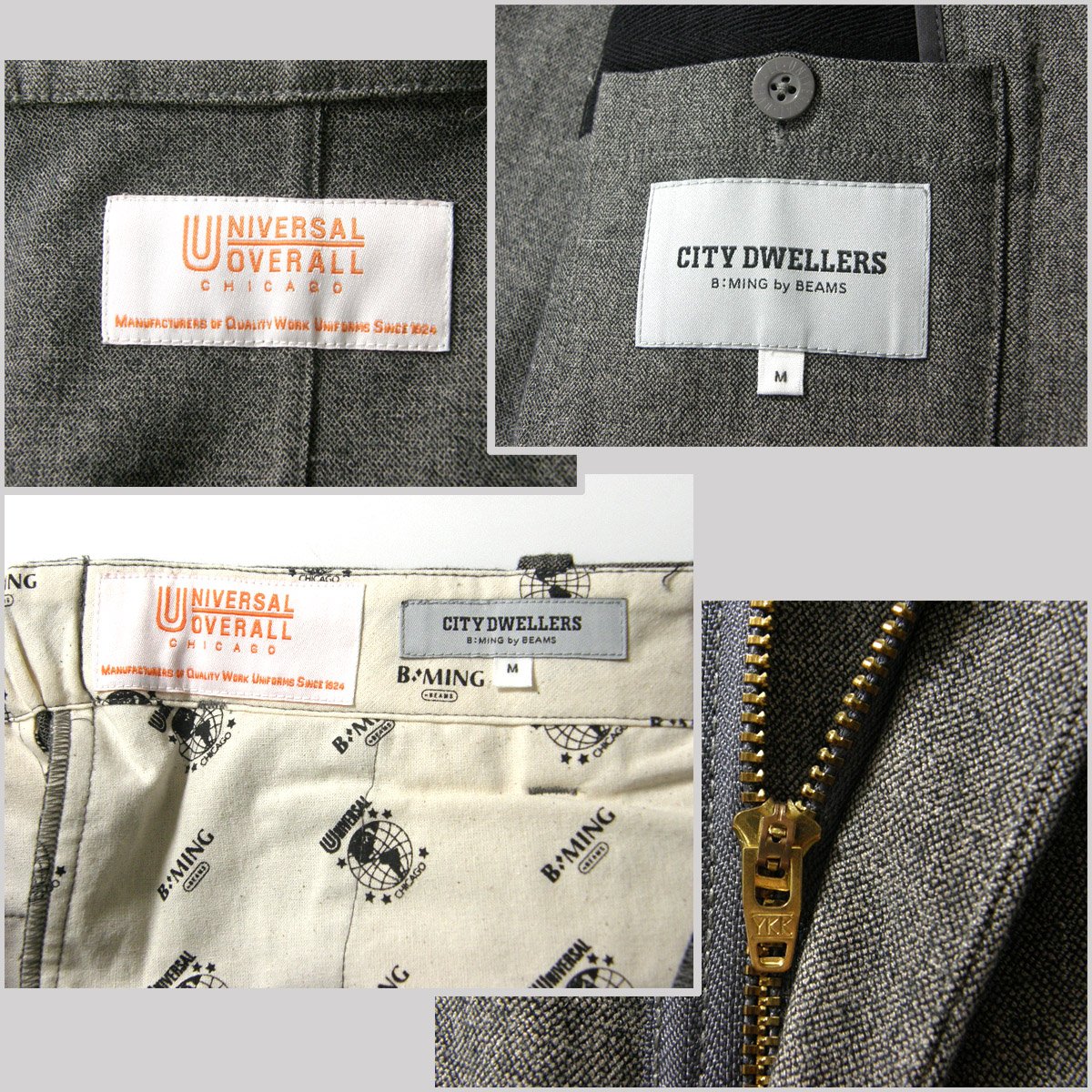 UNIVERSAL OVERALL × CITY DWELLERS セットアップ UNIVERSAL OVERALL（ユニバーサルオーバーオール）の「UNIVERSAL
