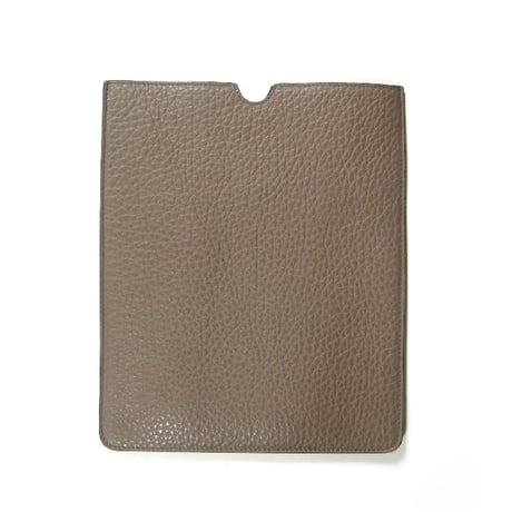 JEANPAULKNOTT ／ ジャンポールノット　A5サイズ iPad タブレット ケース カーフレザー グレイン エンボス グレーベージュ ｜ オールシーズン　（No.280366）