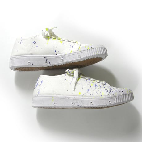 Spring Court × BEAMS LIGHTS ／ スプリングコート × ビームスライツ　G2 CANVAS スプラッシュペイント スニーカー スペイン製 41 ｜ オールシーズン