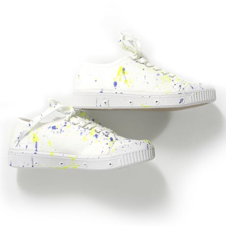 Spring Court × BEAMS LIGHTS ／ スプリングコート × ビームスライツ　G2 CANVAS スプラッシュペイント スニーカー スペイン製 40 ｜ オールシーズン