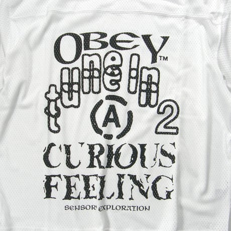 OBEY ／ オベイ　グラフィック Tシャツ メッシュ プラクティス ジャージ ホワイト ｜ オールシーズン