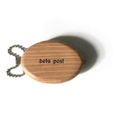 beta post ／ ベータポスト　レザー コインケース 牛革 山羊革 Molded Leather Coin Case - Nature Wood ｜ オールシーズン　（No.370976）
