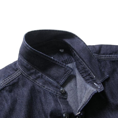 ORIAN × BEAMS F ／ オリアン × ビームスF　デニムシャツ イタリア製 ワークシャツ シャンブレー ダンガリーシャツ 長袖シャツ ｜ オールシーズン　（No.360568）
