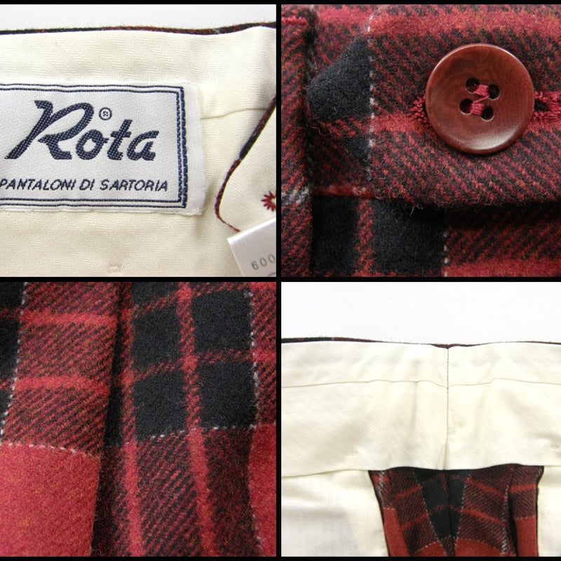 ROTA ロータ 2タックスラックス Wool Flannel