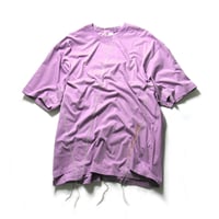 VEIN ／ ヴェイン　再構築 ステッチワーク Tシャツ 日本製 パープル ｜ オールシーズン　（No.352959）