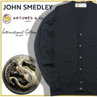 JOHN SMEDLEY ネイビー カーディガン M ラルディーニ　ビームス JOHN SMEDLEY ネイビー カーディガン M ラルディーニ ビームス