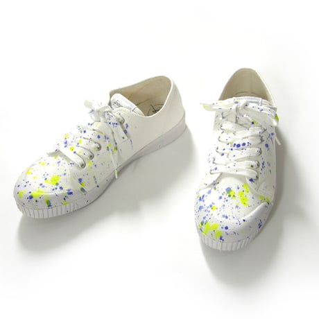 Spring Court × BEAMS LIGHTS ／ スプリングコート × ビームスライツ　G2 CANVAS スプラッシュペイント スニーカー スペイン製 42 ｜ オールシーズン