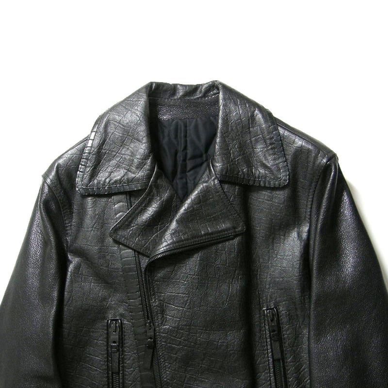 BALENCIAGA ／ バレンシアガ オーストリッチ やぎ革 牛革 ライダース