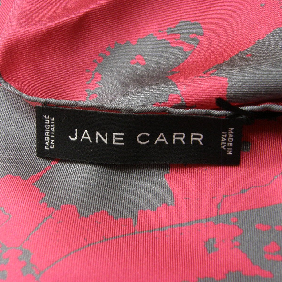 JANE CARR ／ ジェーンカー 大判 シルク スカーフ イタリア製