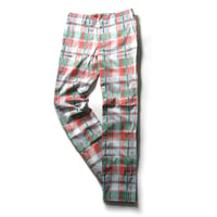 BEAMS GOLF × VIRTUAREX ／ ビームスゴルフ × バーチャレクス　撥水 ストレッチ パンツ マドラスチェック モナリザプリント ｜ 春夏 雨の日