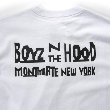 Montmartre New York × Boyz n the Hood ／ モンマルトルニューヨーク × ボーイズンザフッド　ロンT ホワイト Eazy-E