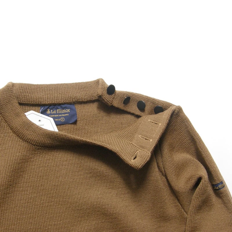 ルミノア Le minor  ミラノリブ ウールニット Le Minor × BEAMS F ／ ルミノア × ビームスF ウール ニット フランス製