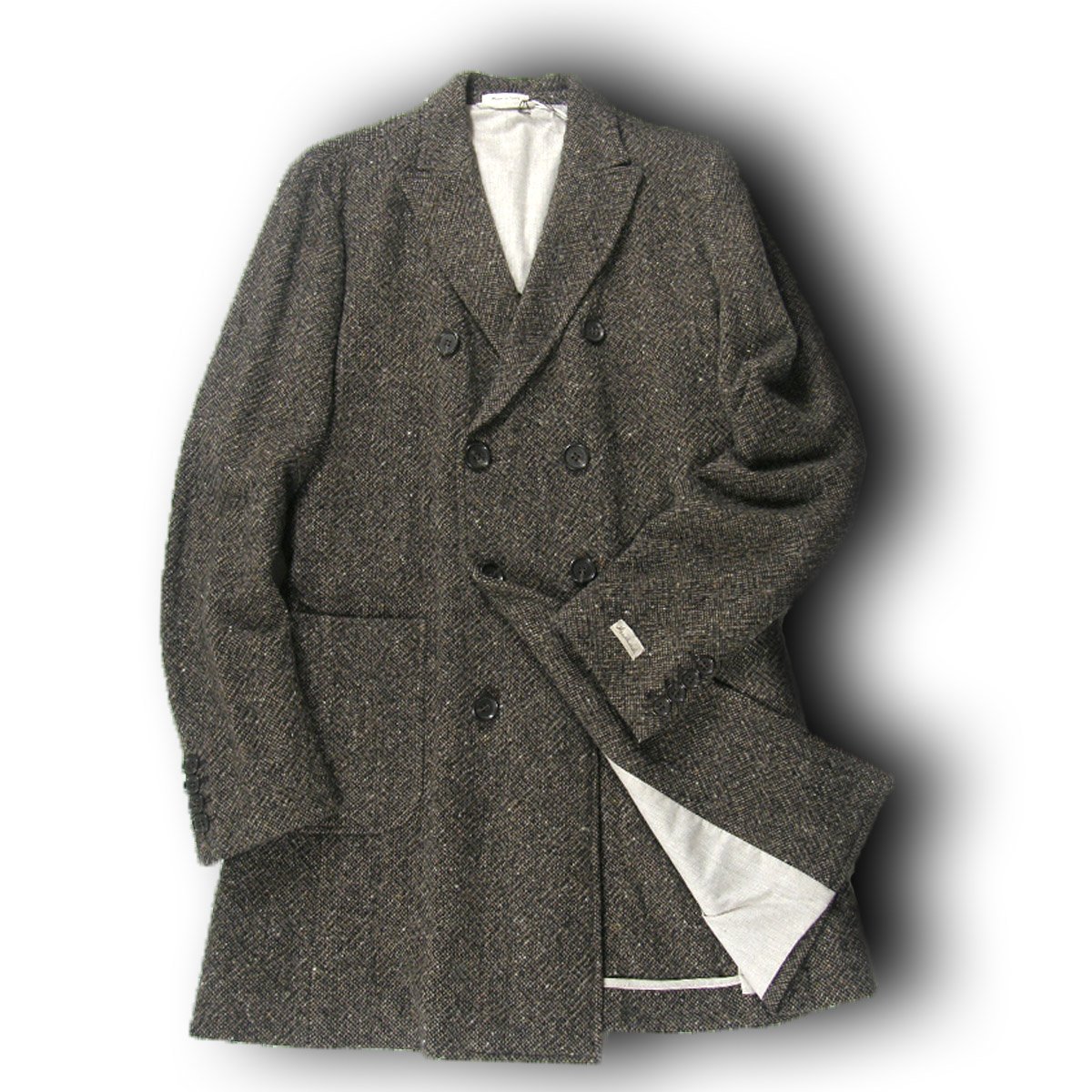 Mr. Rick Tailor ツイード くるみボタン チェスターコート 50 Mr.Rick Tailor ／ ミスターリックテイラー チェスターコート