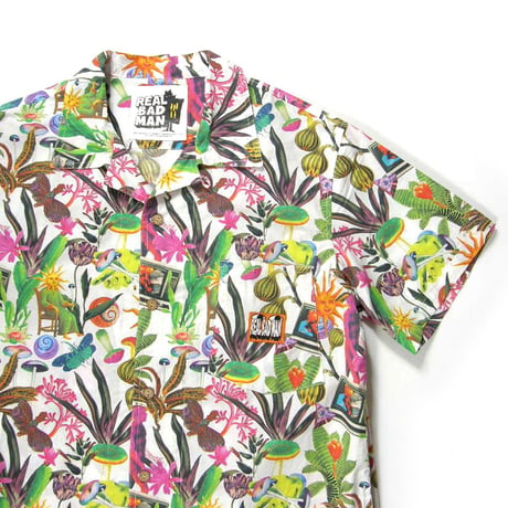 REAL BAD MAN ／ リアルバッドマン　サイケデリック 総柄 半袖シャツ マルチカラー Stussy ステューシー ｜ 春夏