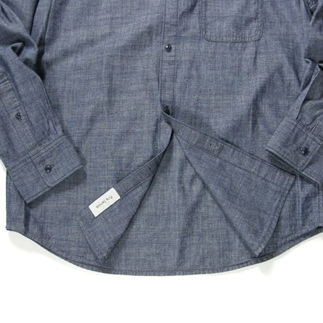 Fire service × B:MING by BEAMS ／ ファイヤーサービス × カイハラ　シャンブレー バンドカラー シャツ 日本製 4.5オンス ダンガリーシャツ ｜ オールシーズン