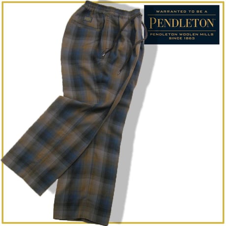 PENDLETON / ペンドルトン　レーヨン クラシカル パンツ チェック イージースラックス イージーパンツ スラックス パンツ