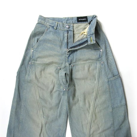 YUKI HASHIMOTO ／ ユウキハシモト　ダブルニー デニム バギー パンツ 日本製 BAGGY TWISTED DOUBLE KNEE JEANS ジーンズ ジーパン ｜ オールシーズン