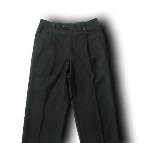 LANVIN COLLECTION ／ ランバン コレクション　ウール サキソニー トラウザーズ 日本製 スラックスパンツ ブラック ｜ 秋冬　（No.280169）