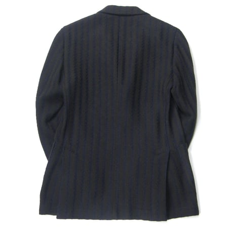LARDINI ／ ラルディーニ　ジャケット イタリア製 JJ903Q ウール ニット ネイビー 紺 ダークブラウン 茶 ストライプ ｜ 秋冬　（No.310119）