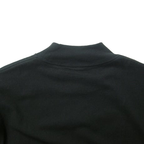 NEW VINTAGE GOLF ／ ニューヴィンテージゴルフ　モックネック Tシャツ 日本製 Embroidery Logo Mock Neck ブラック ｜ オールシーズン　（No.370621）