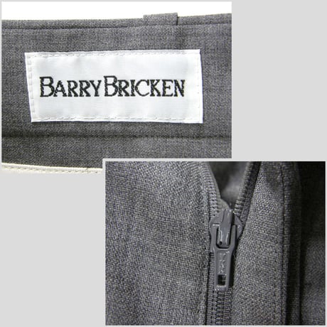 BARRY BRICKEN ／ バリーブリッケン　永久クリース トラウザー 日本製 スラックス パンツ グレー ｜ 春夏 秋　（No.370894）