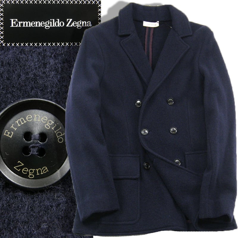 【新品 格安】エルメネジルド・ゼニア 濃紺ジャケット カシミヤ Italy製