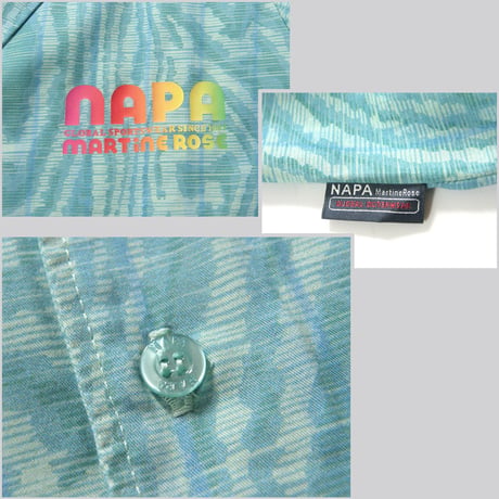NAPA by Martine Rose ／ ナパバイマーティンローズ　軽量 薄手シャツジャケット イタリア製 NAPAPIJRI ナパピリ グリーン ｜ 春夏　（No.370147）