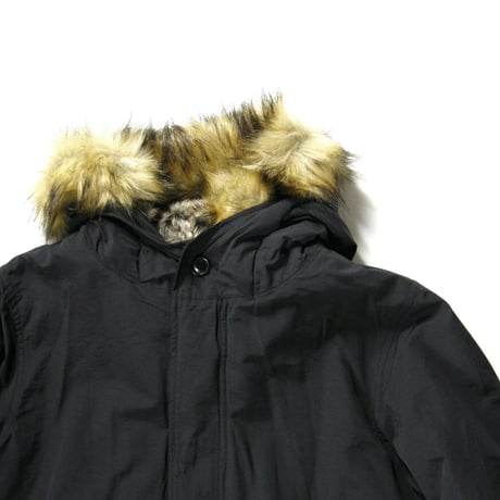 KIFFE ／ キッフェ　取り外し可能 ファー付き M-51 中綿 モッズコート ブラック ｜ 秋冬　（No.342868）