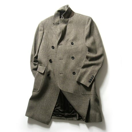 BROOKS BROTHERS × Loro Piana ／ ブルックスブラザーズ × ロロピアーナ　ウール コート イタリア製 ツイード ダブルチェスター ｜ 秋冬　（No.262627）