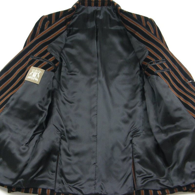 TRUSSARDI / トラサルディ ベロア ジャケット イタリア製 ストライプ  